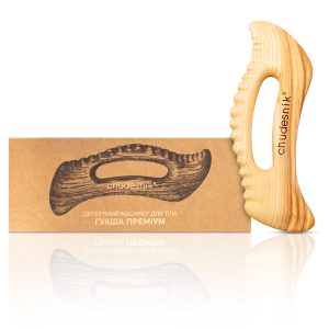 (Копія)masażer gua sha do ciała drewniany standard chudesnik